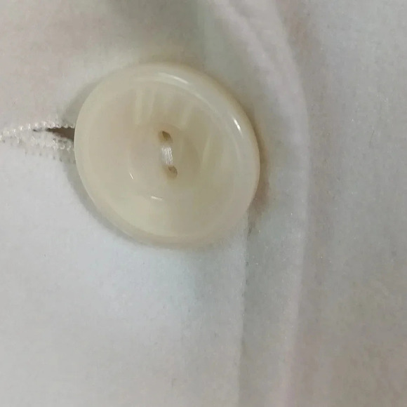 NEW soft cozy warm lined button blazer shacket ivory peacoat pockets NWOT 10 - Picture 7 of 14